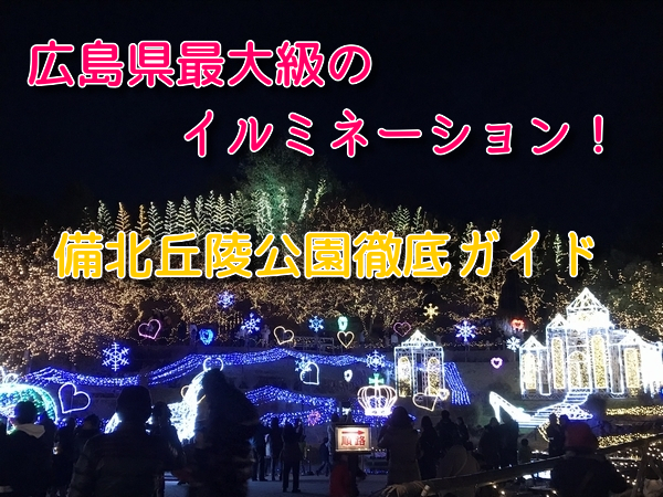 国営備北丘陵公園のイルミネーション 週末の花火と混雑状況 国営備北丘陵公園のイルミネーション 週末の花火と混雑状況