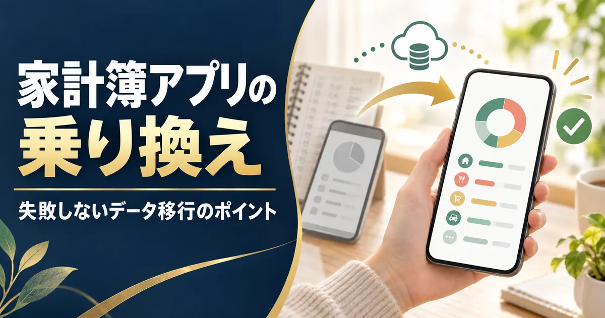 家計簿アプリの乗り換えとデータ移行【2026年】書き出しと取り込みを公式で確認