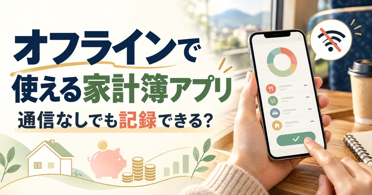 家計簿アプリはオフラインで使える?通信なしで記録できる条件と主要アプリの対応