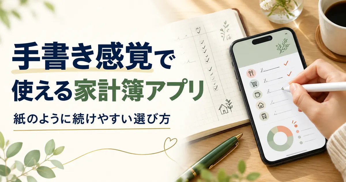 家計簿は手書きとアプリどっち?【2026年】表計算も含め6つの物差しで比較