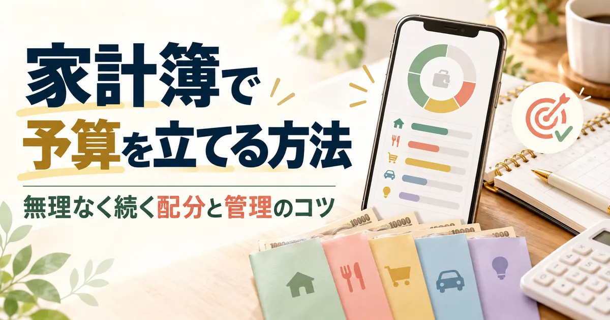 家計簿の予算の決め方【2026年】手取りから配分し、3か月の記録で決める手順