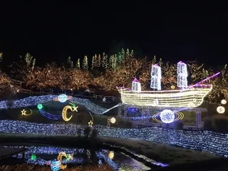 中の広場のイルミネーション（10）